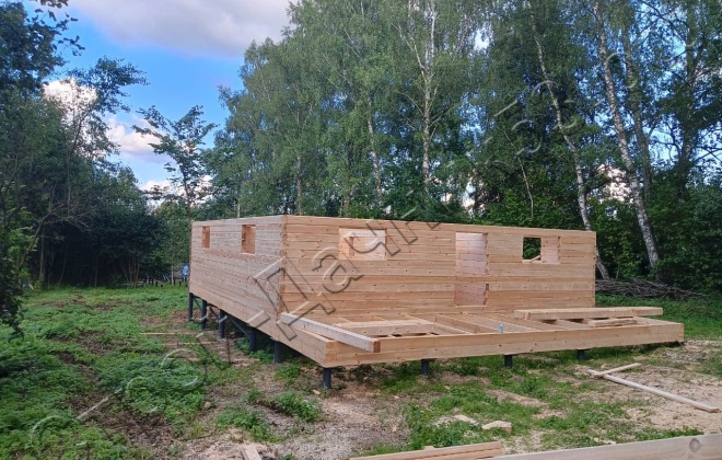 4 Брусовой дом ОД-25, 12x7.5м, 90 М², Калужская область, Жуковский район, деревня Кутепово (5)